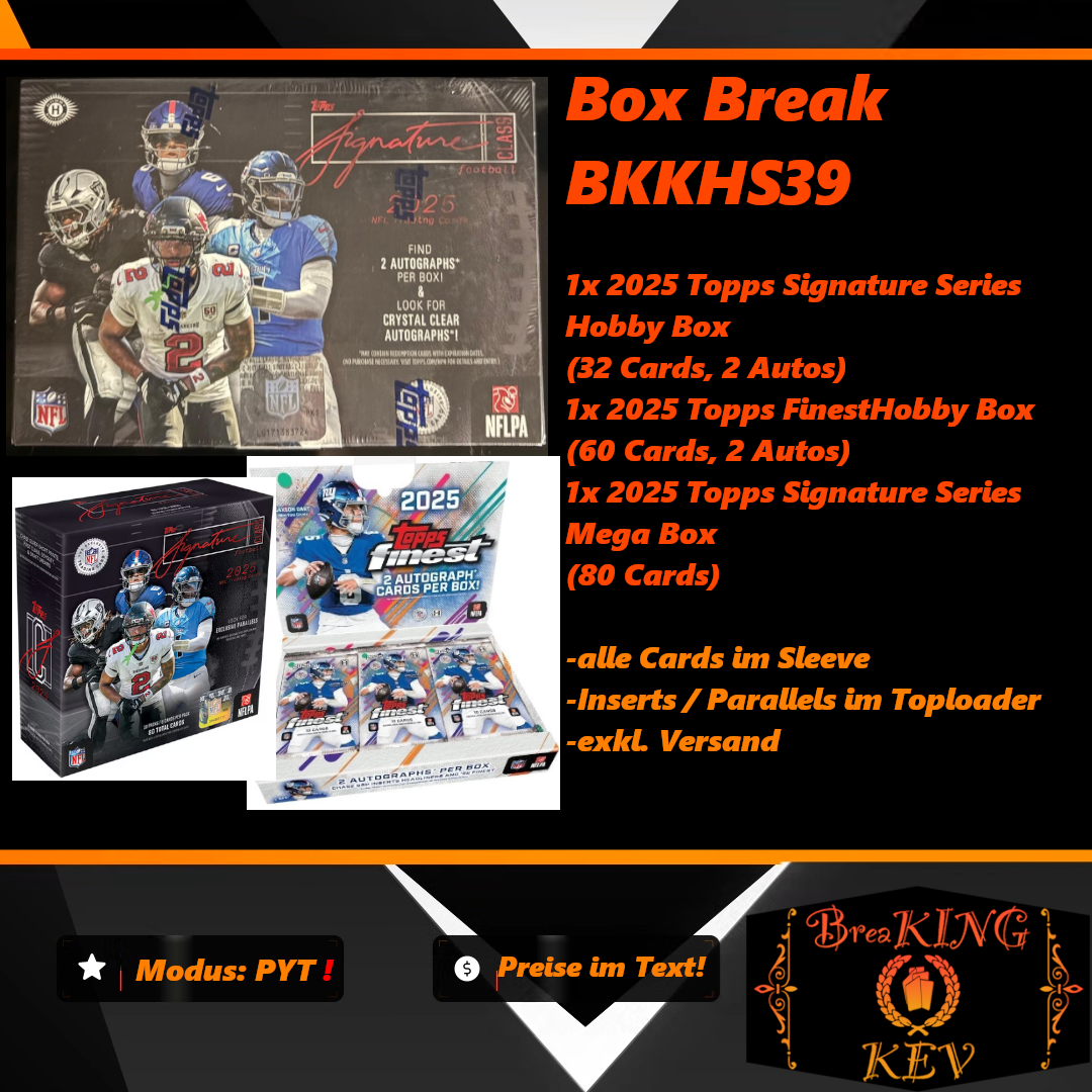 PYT Topps Signature Series Hobby + Mega & Finest Hobby Mixer Box Break BKKHS39